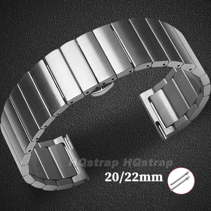 Motorola Smartwatch Accessories - Solid Stainless Steel Watch Band 20mm