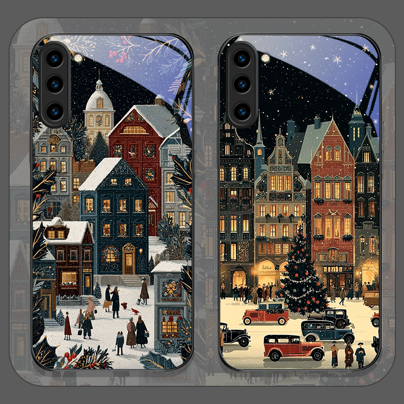 Samsung Galaxy S24 - Christmas Winter Snow Street Scenery Tempered