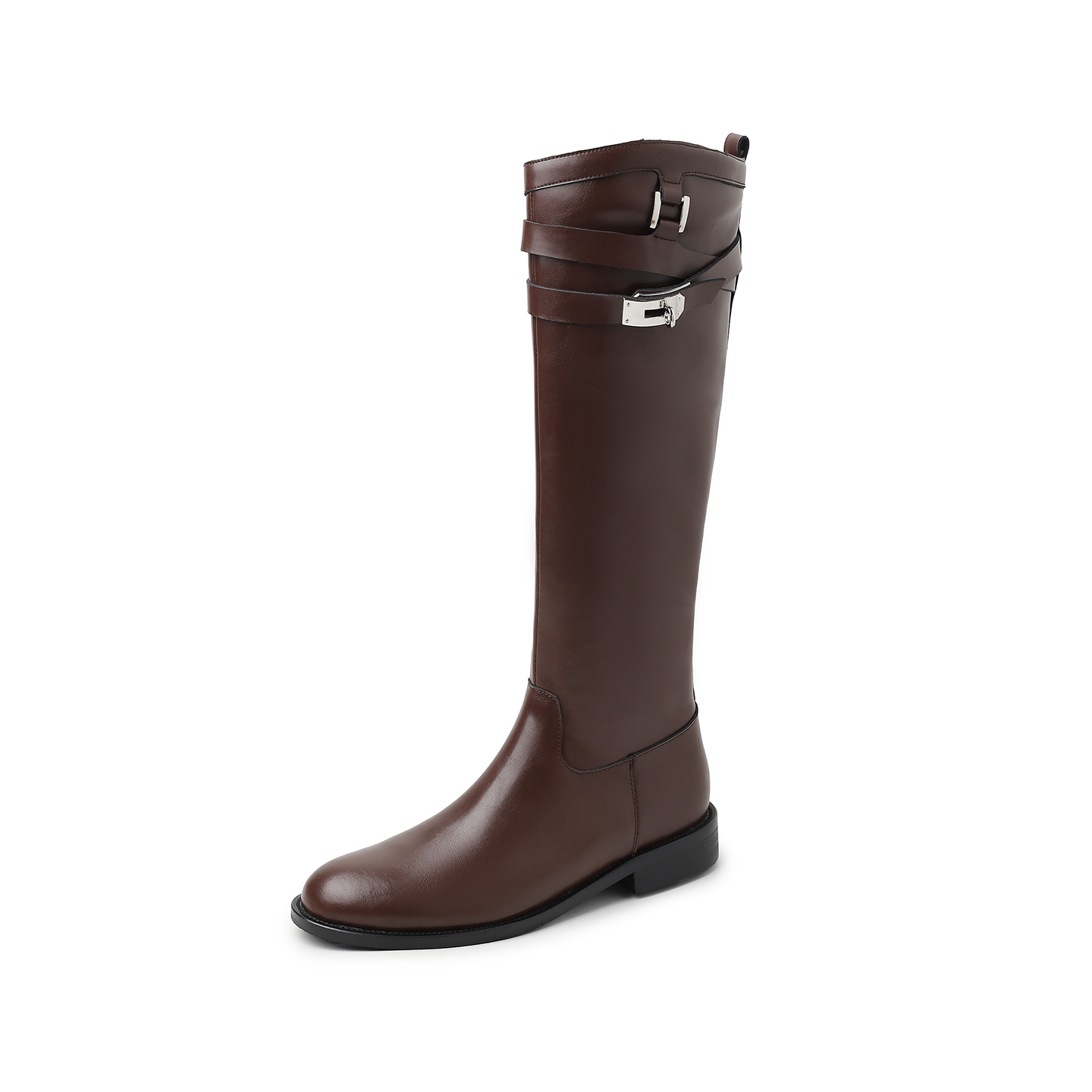 Leather Classic Strap - ArdenFurtado Genuine Leather Brown Cowhide Knee
