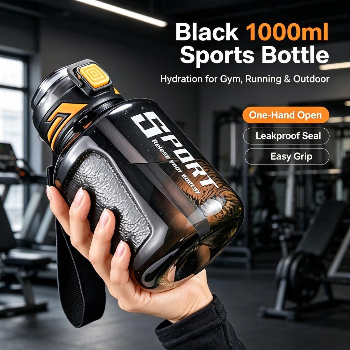Rugged Sport Strap - 1000ml Large‑Capacity Sports Water Bottle, BPA‑Free