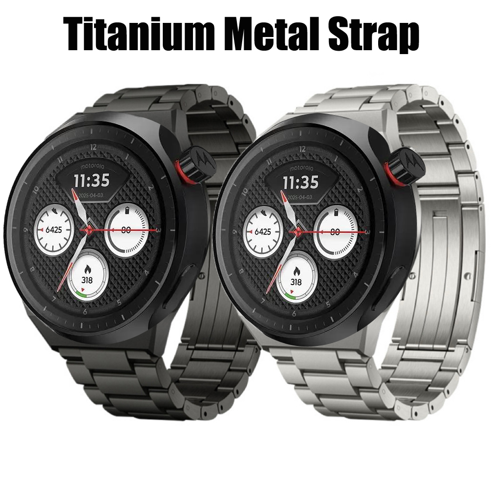 Motorola Smartwatch Accessories - Titanium alloy Metal Strap for Motorola