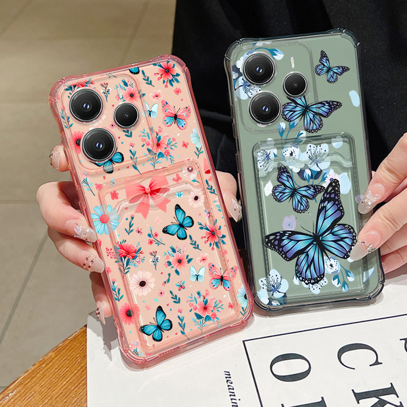 Card Slot Soft TPU Case For Xi - Xiaomi Redmi Note 13 ulasan dan harga