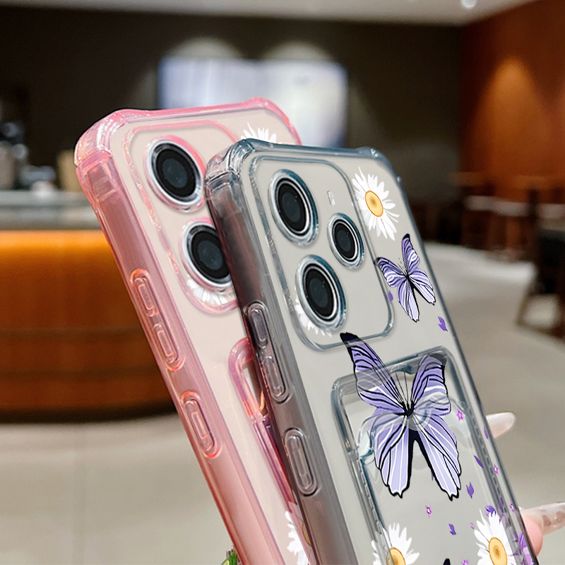 Card Slot Soft TPU Case For Xi - Xiaomi Redmi Note 13 ulasan dan harga