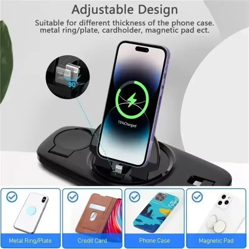 3 In 1 Fast Wireless Charger C - Smartwatch X12 ulasan dan harga