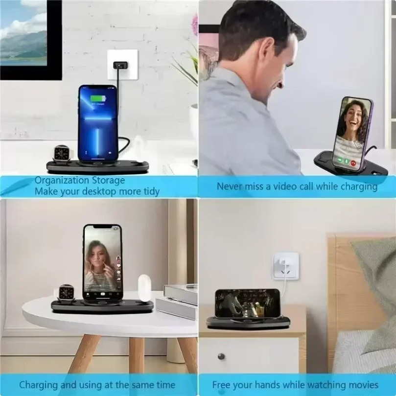 3 In 1 Fast Wireless Charger C - Smartwatch X12 ulasan dan harga