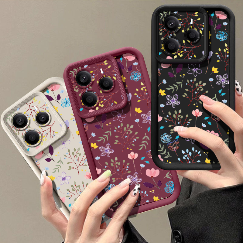 Small Flower Pattern Phone Cas - Xiaomi Redmi Note 13 ulasan dan harga