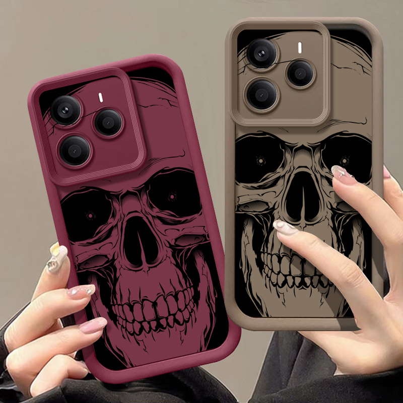 Cool Black Skull Print Phone C - Xiaomi Redmi Note 13 ulasan dan harga