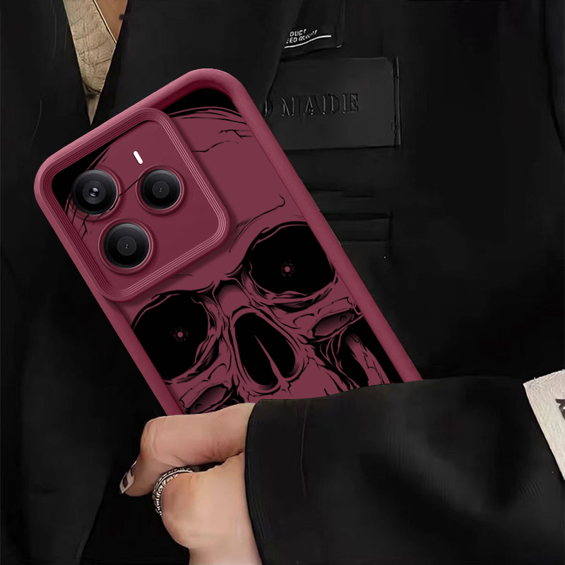 Cool Black Skull Print Phone C - Xiaomi Redmi Note 13 ulasan dan harga