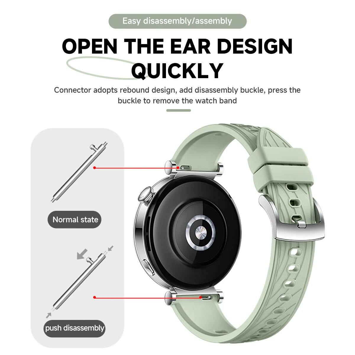18mm Silicone Strap For Huawei - Titan Smartwatch Accessories ulasan dan harga