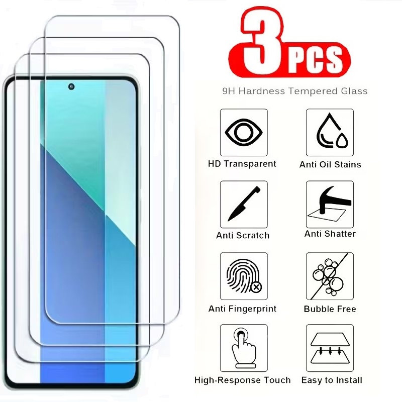 3PCS Tempered Glass Film For X - Xiaomi Redmi Note 13 ulasan dan harga