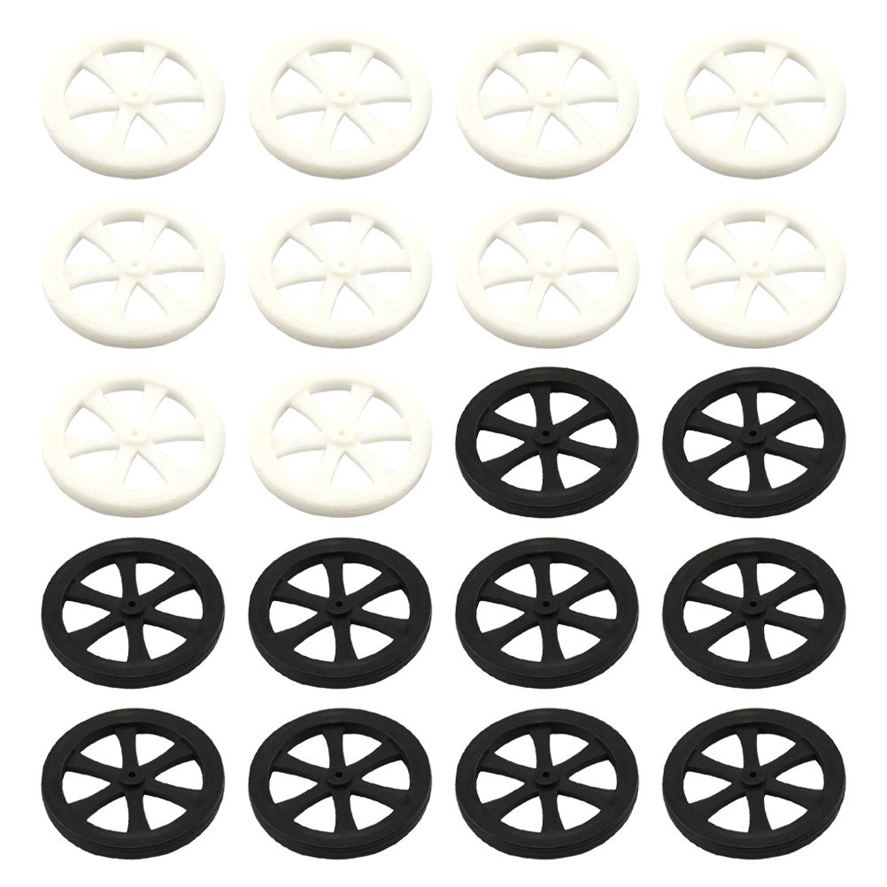 20pcs DIY Plastic Car Wheels f - Smart Accessories ulasan dan harga