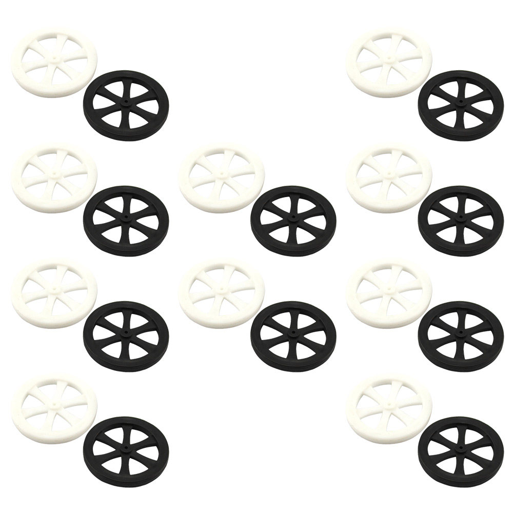 20pcs DIY Plastic Car Wheels f - Smart Accessories ulasan dan harga