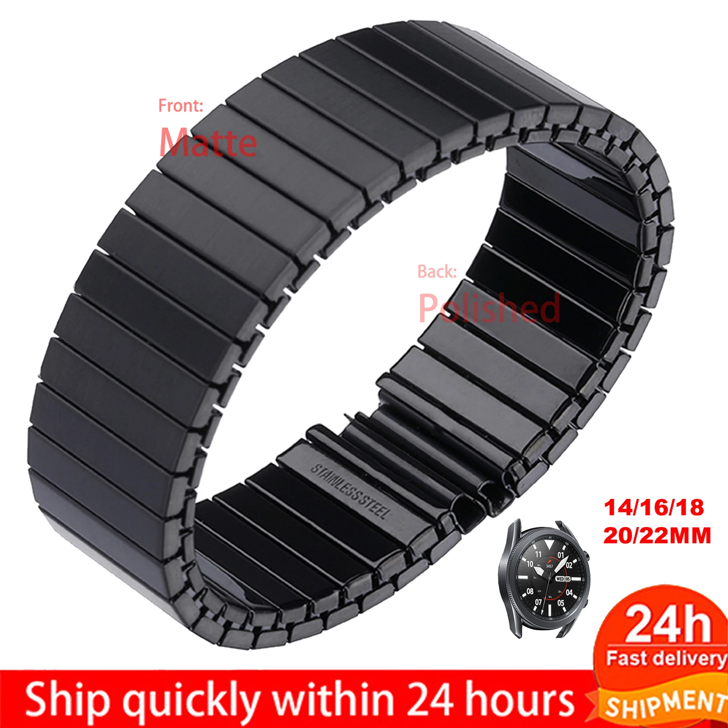 14/16/18/20/22mm Elastic Band  - Motorola Smartwatch Accessories ulasan dan harga
