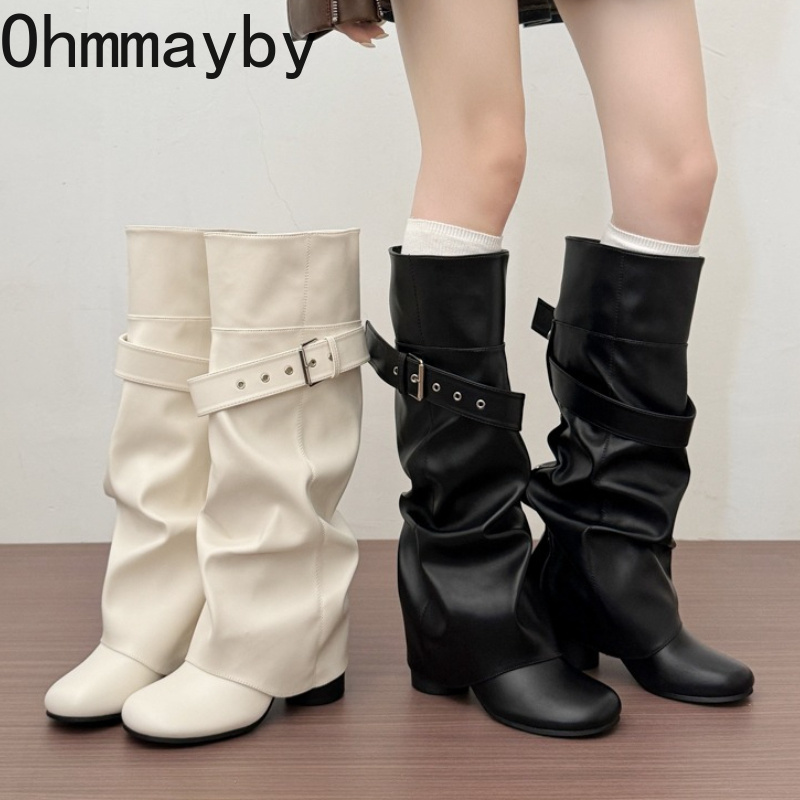 Designer Women Knee High Boots - Leather Classic Strap ulasan dan harga