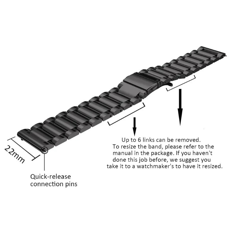 22mm 20mm Metal Band for Samsu - Motorola Smartwatch Accessories ulasan dan harga