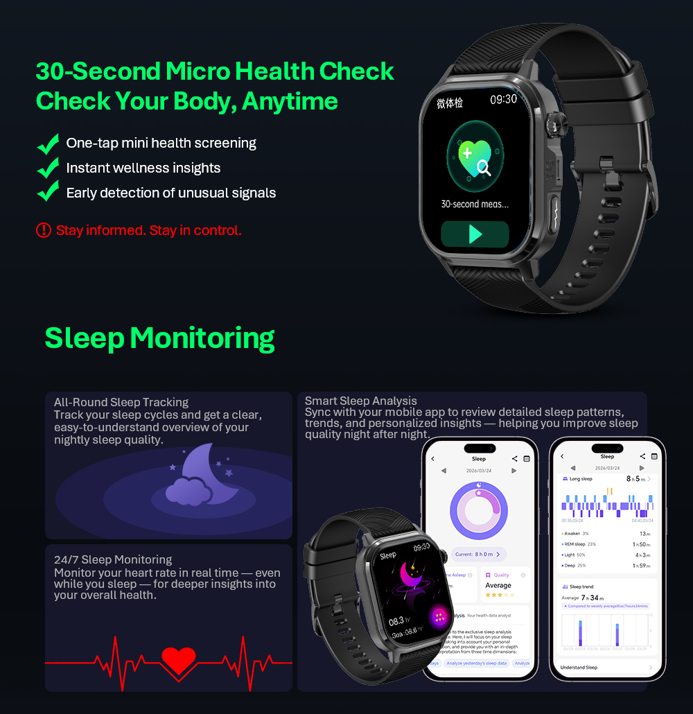 VALDUS CARDIGO Men Women ECG H - Smartwatch Custom ulasan dan harga
