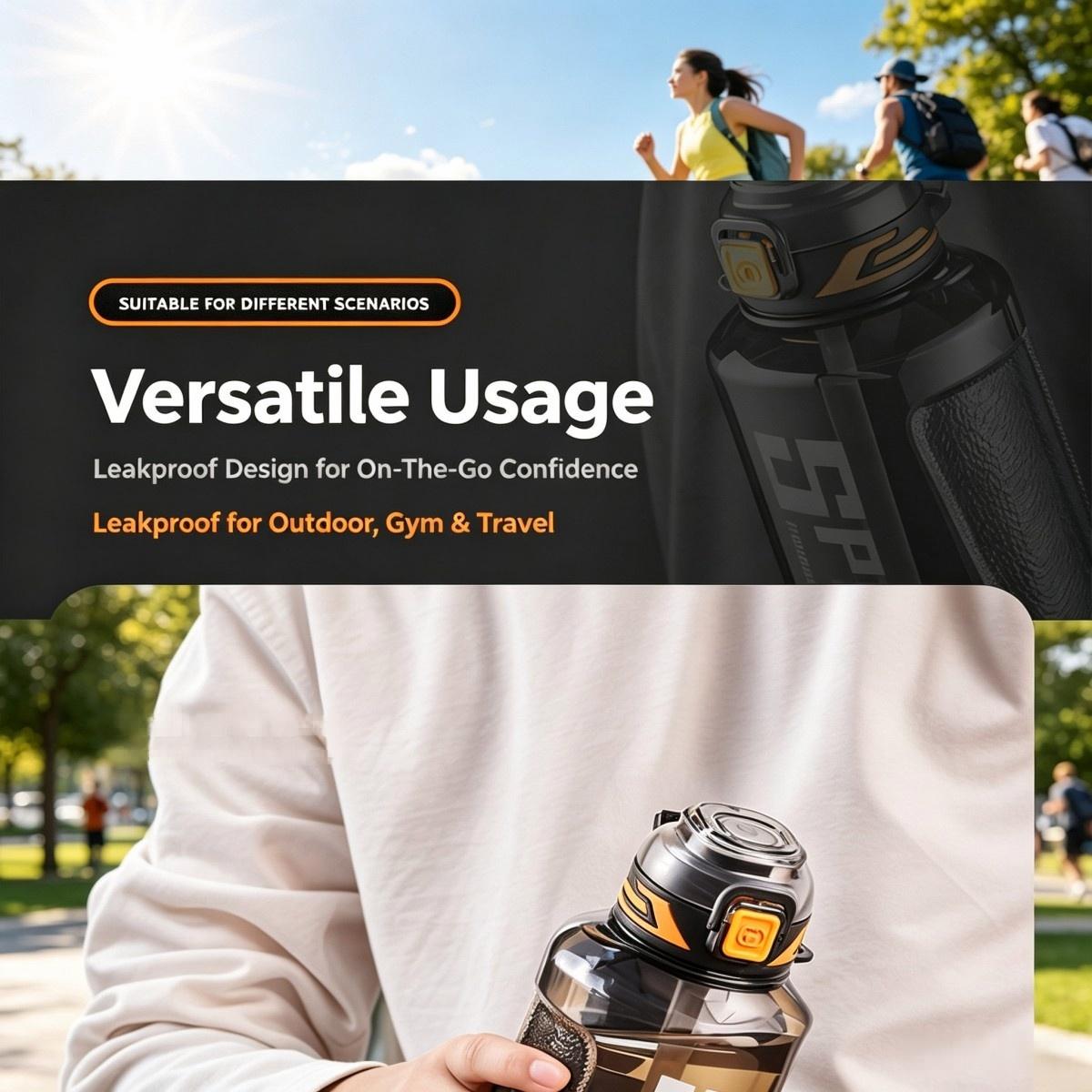 1000ml Large‑Capacity Sports W - Rugged Sport Strap ulasan dan harga