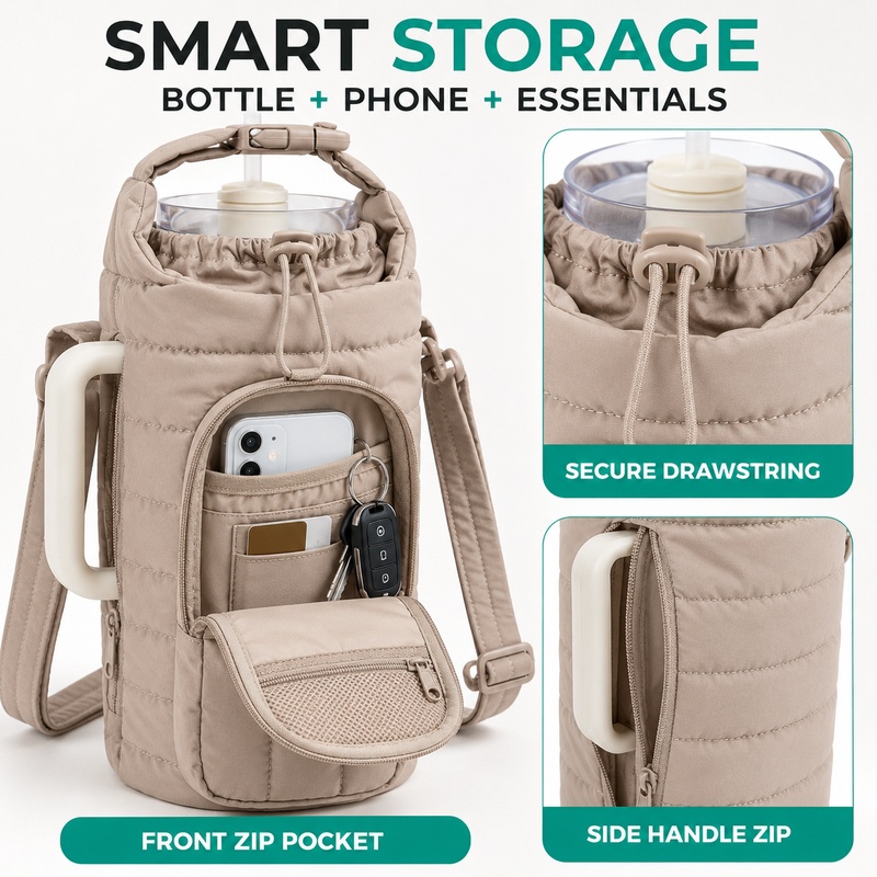 Puffer Water Bottle Carrier Ba - Rugged Sport Strap ulasan dan harga