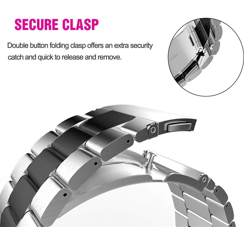 Stainless Steel Strap For Amaz - Motorola Smartwatch Accessories ulasan dan harga