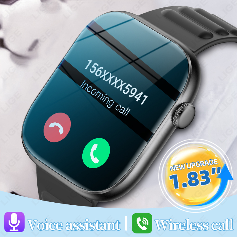 LIGE Smart Watch Man 1.83” HD  - Smartwatch Custom ulasan dan harga